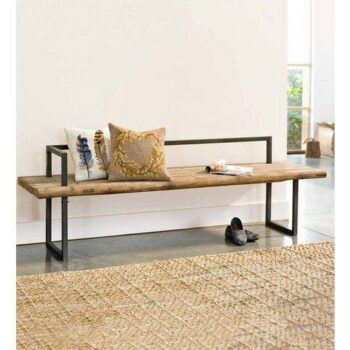 Bench Ahşap Sırtlı Bench Modelleri Ahşap Dekoratif Bank - Görsel 3