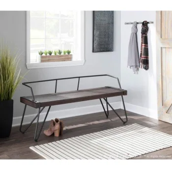 Ağaç Bank Ahşap Oturma Bankı İç Mekan Oturma Bankları - Görsel 4