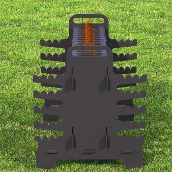 Çöp Şiş Mangalı Taşınabilir Mangal Barbekü Metal Portatif Mangal - Görsel 2