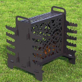 Çöp Şiş Mangalı Taşınabilir Mangal Barbekü Metal Portatif Mangal - Görsel 4