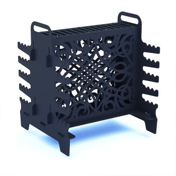 Çöp Şiş Mangalı Taşınabilir Mangal Barbekü Metal Portatif Mangal - Görsel 6