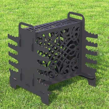 Çöp Şiş Mangalı Taşınabilir Mangal Barbekü Metal Portatif Mangal - Görsel 5