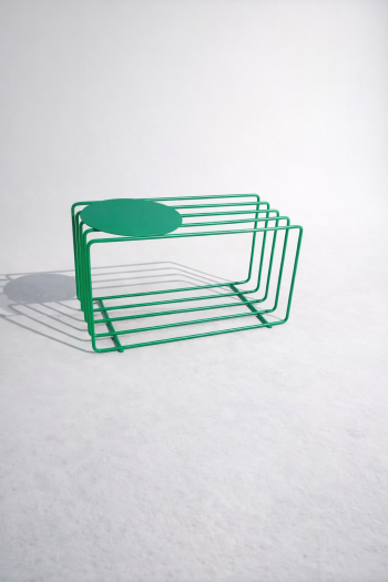 Yeşil Renk Tabureli Ayakkabılık