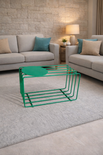 Yeşil Renk Tabureli Ayakkabılık - Görsel 4